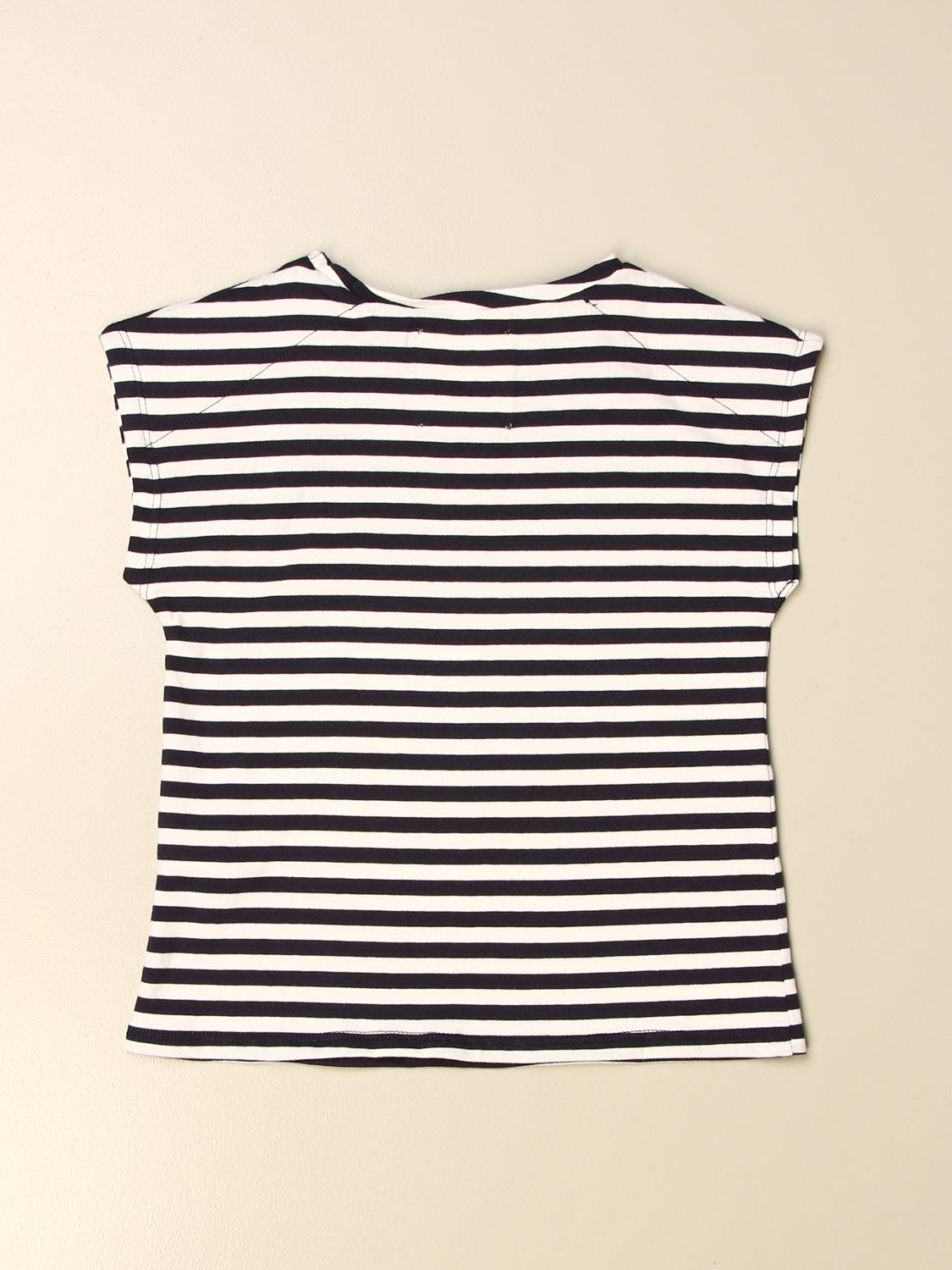 T-shirt Douuod: T-shirt Douuod in cotone a righe blue 2