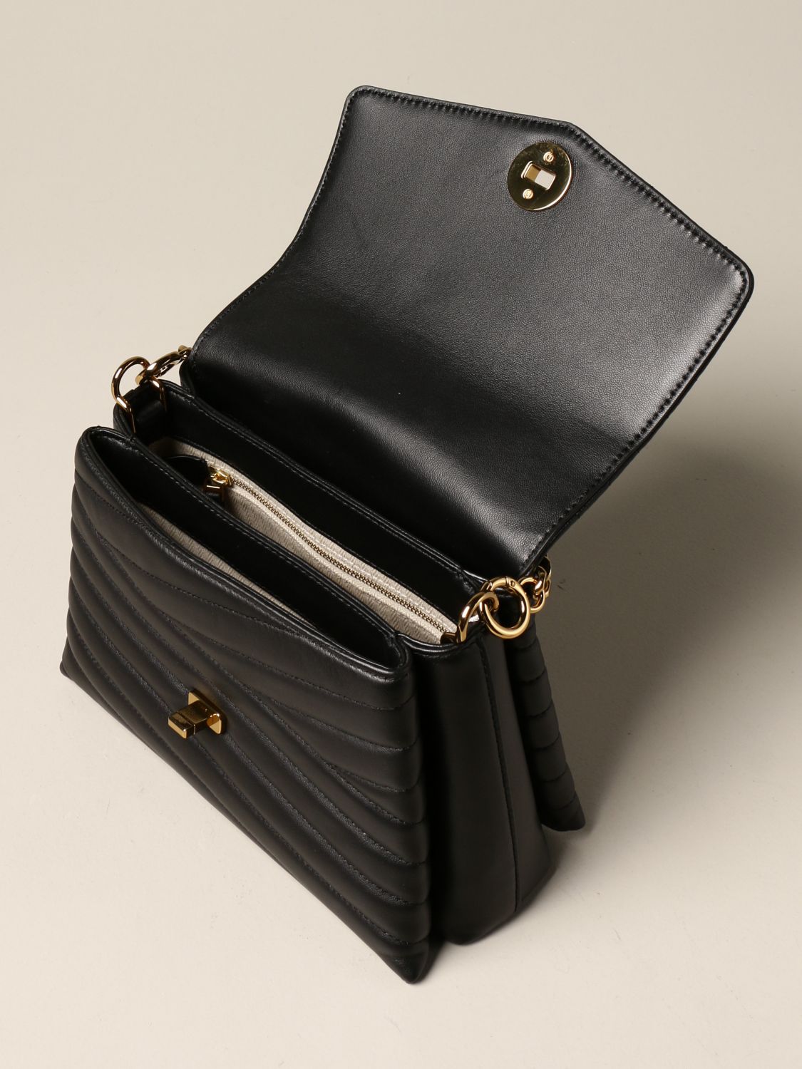 TORY BURCH: Kira bag in quilted nappa - Black | Tory Burch handbag 61674  online on 