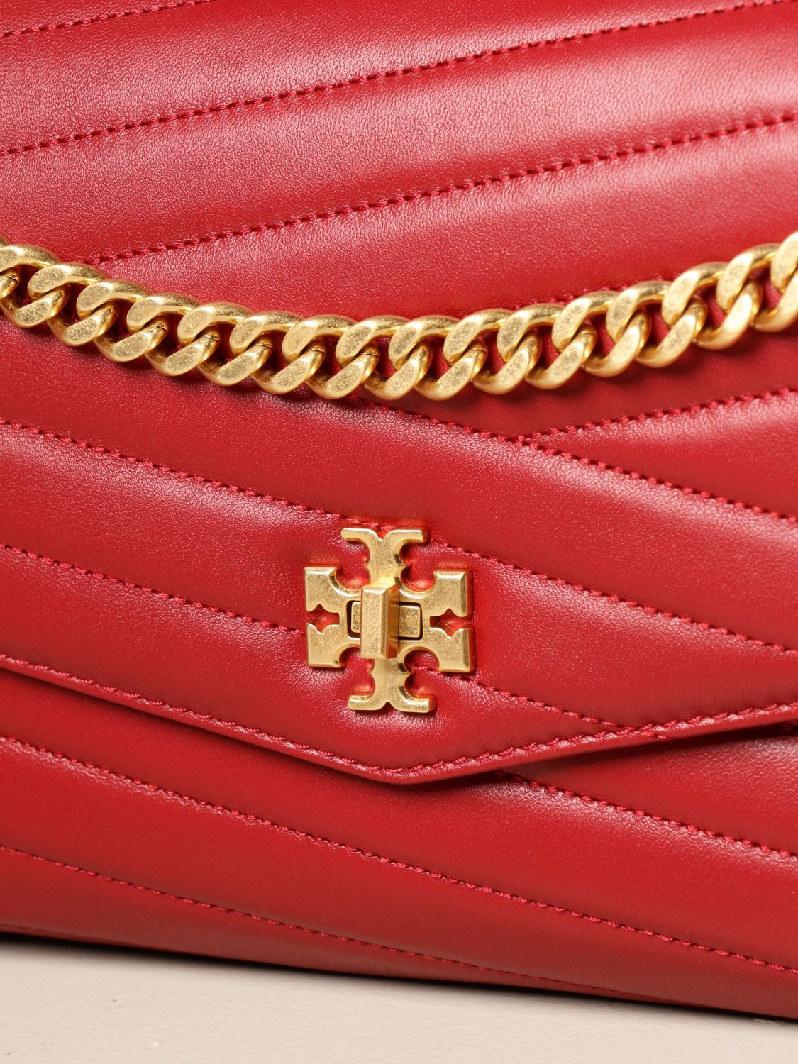 TORY BURCH: Kira bag in quilted nappa - Red | Tory Burch handbag 61674  online on 