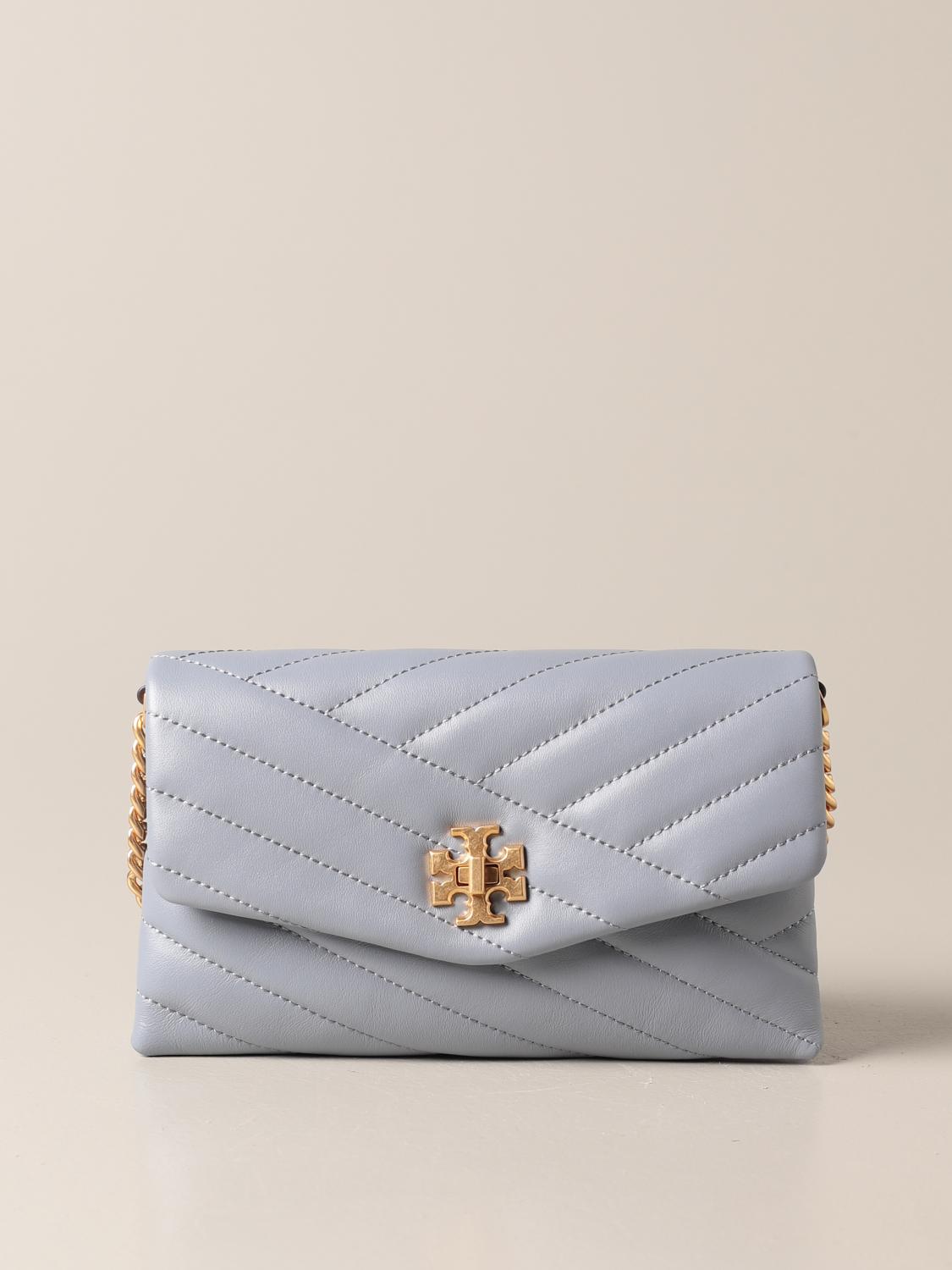 TORY BURCH: Kira shoulder bag in chevron leather - Dust | Tory Burch mini  bag 64068 online on 