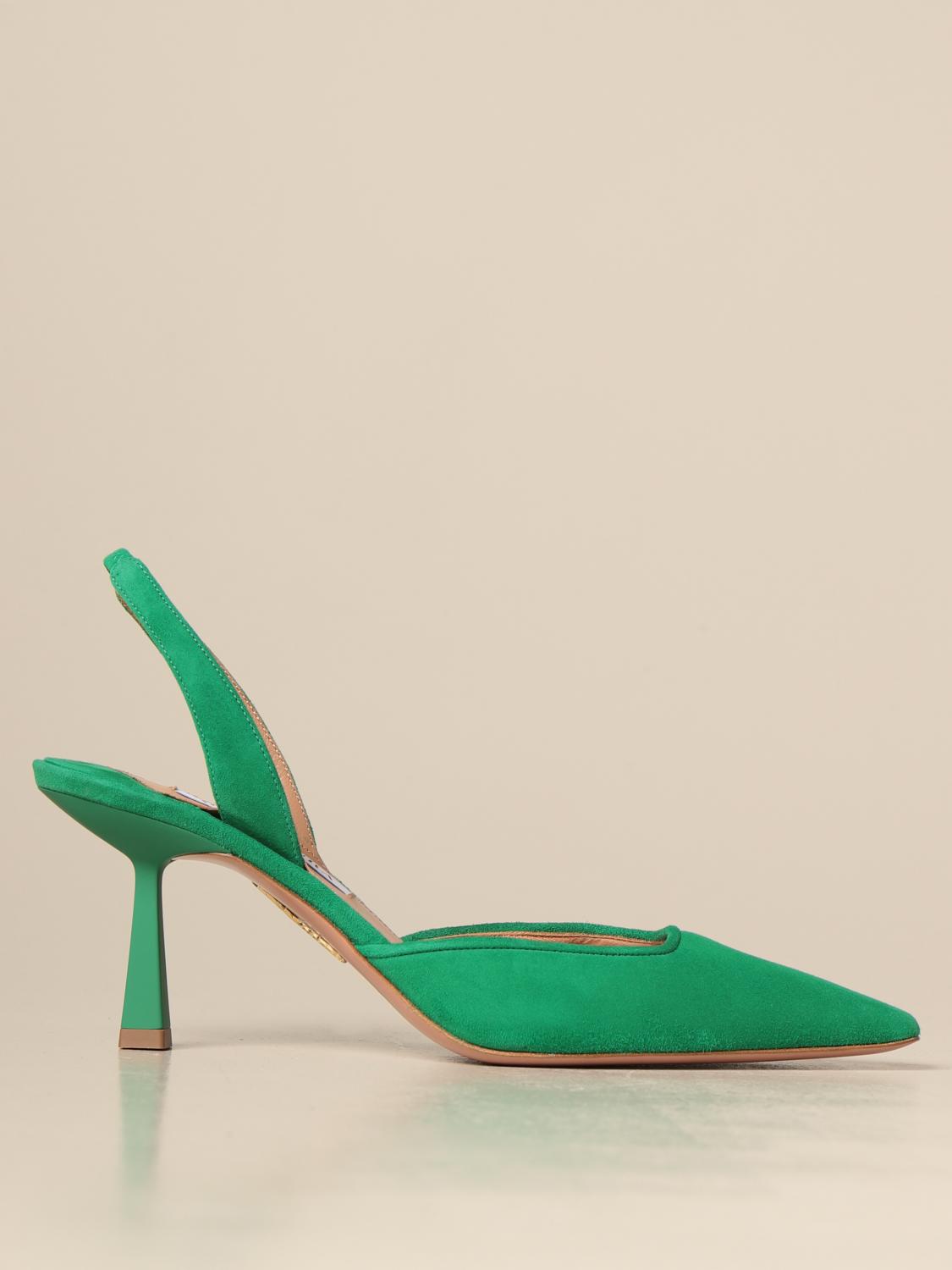 escarpins femme vert