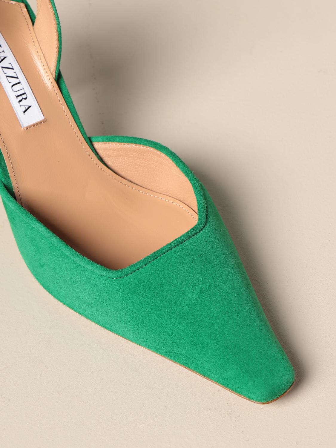 escarpins femme vert