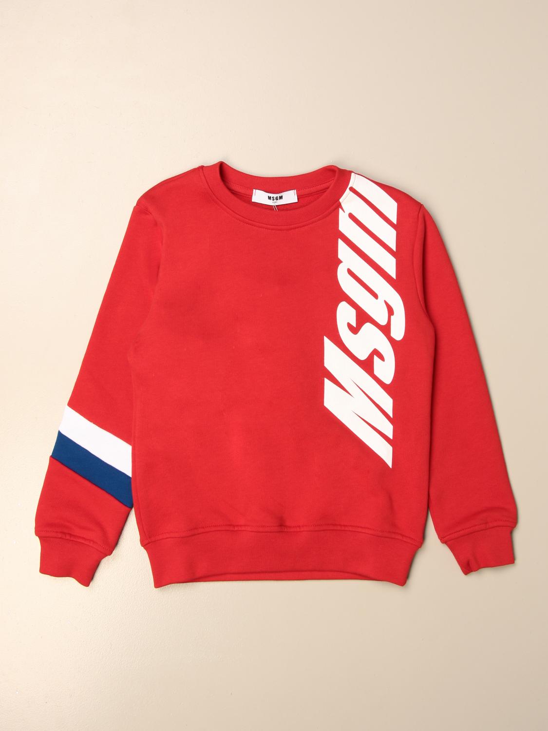 kids red sweatshirt