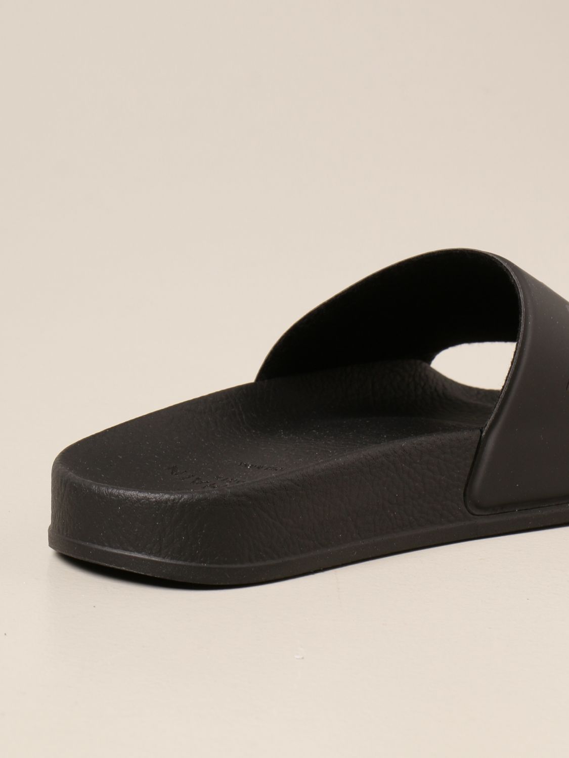 Shoes Balmain: Balmain rubber slipper sandal black 3