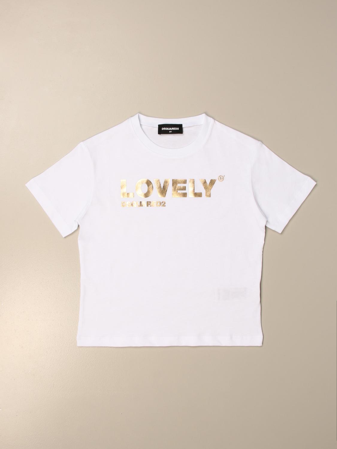 Dsquared2 Junior Outlet: Camisetas niños - Blanco | Camisetas Dsquared2  Junior DQ0183 D00A8 GIGLIO.COM