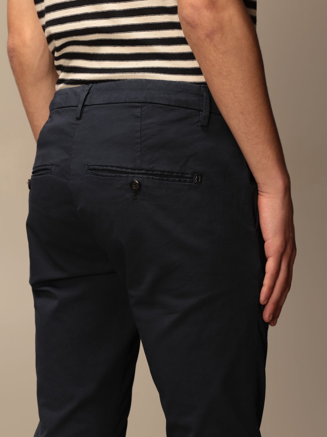 Pantalón Dondup: Pantalón hombre Dondup azul oscuro 4