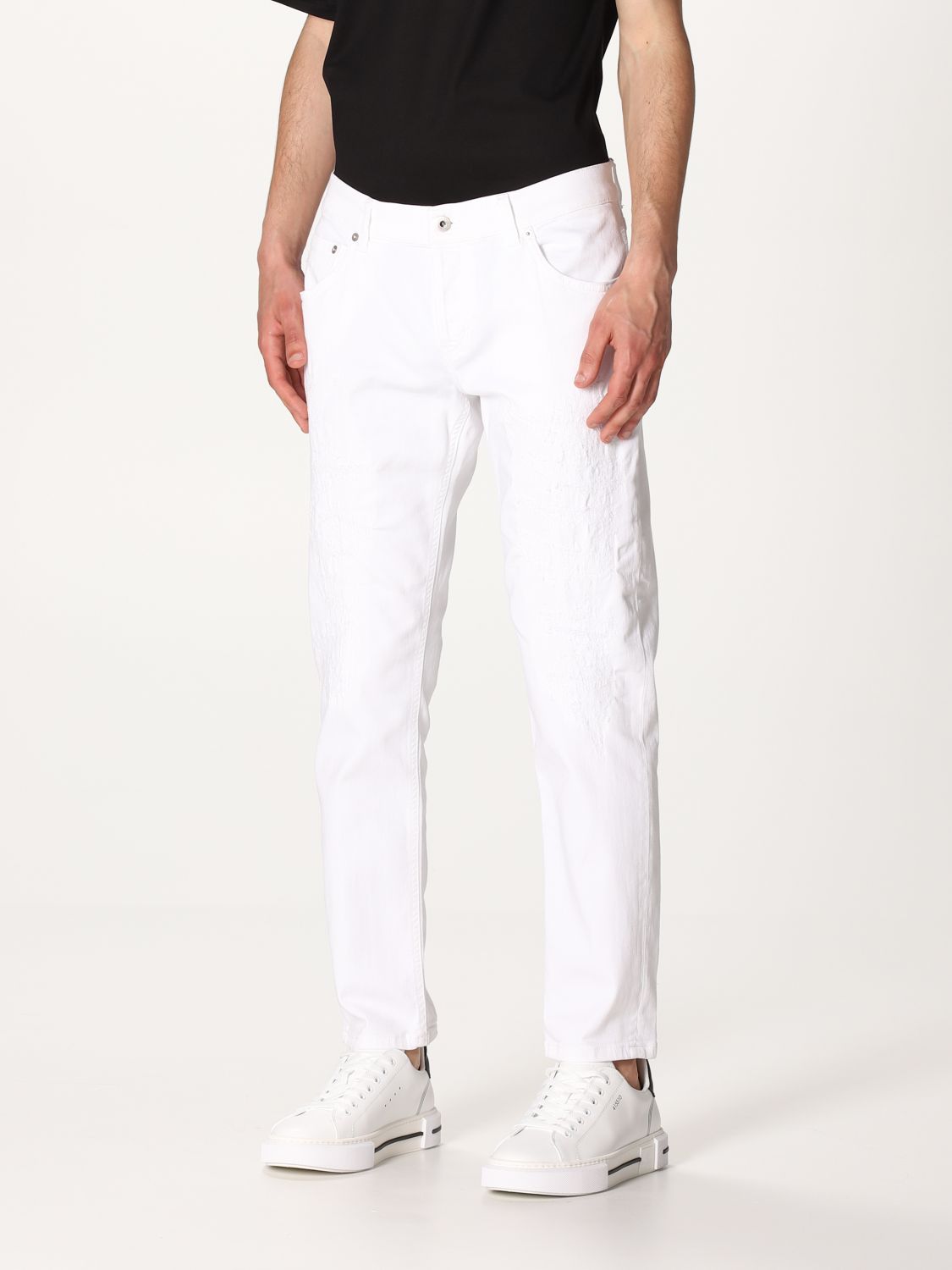 Jeans Dondup: Jeans hombre Dondup blanco 3