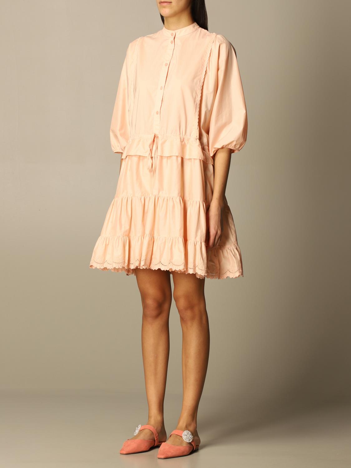 chloe peach dress