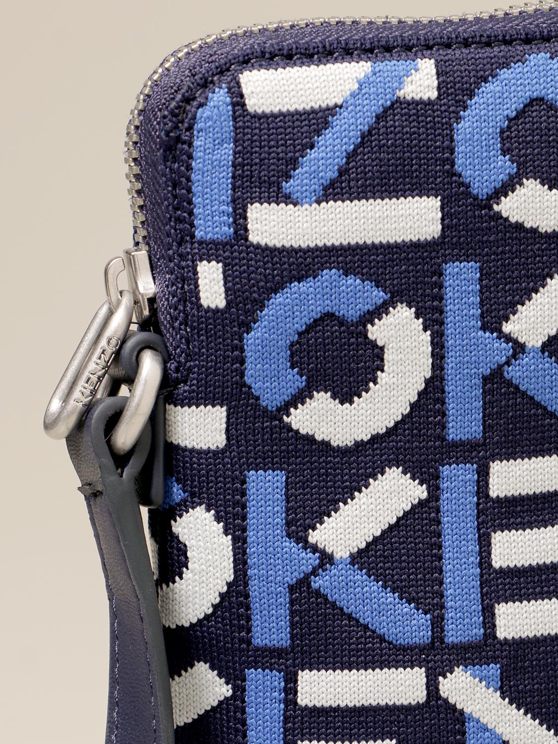 KENZO Skuba mobile phone holder in recycled fabric Blue Kenzo