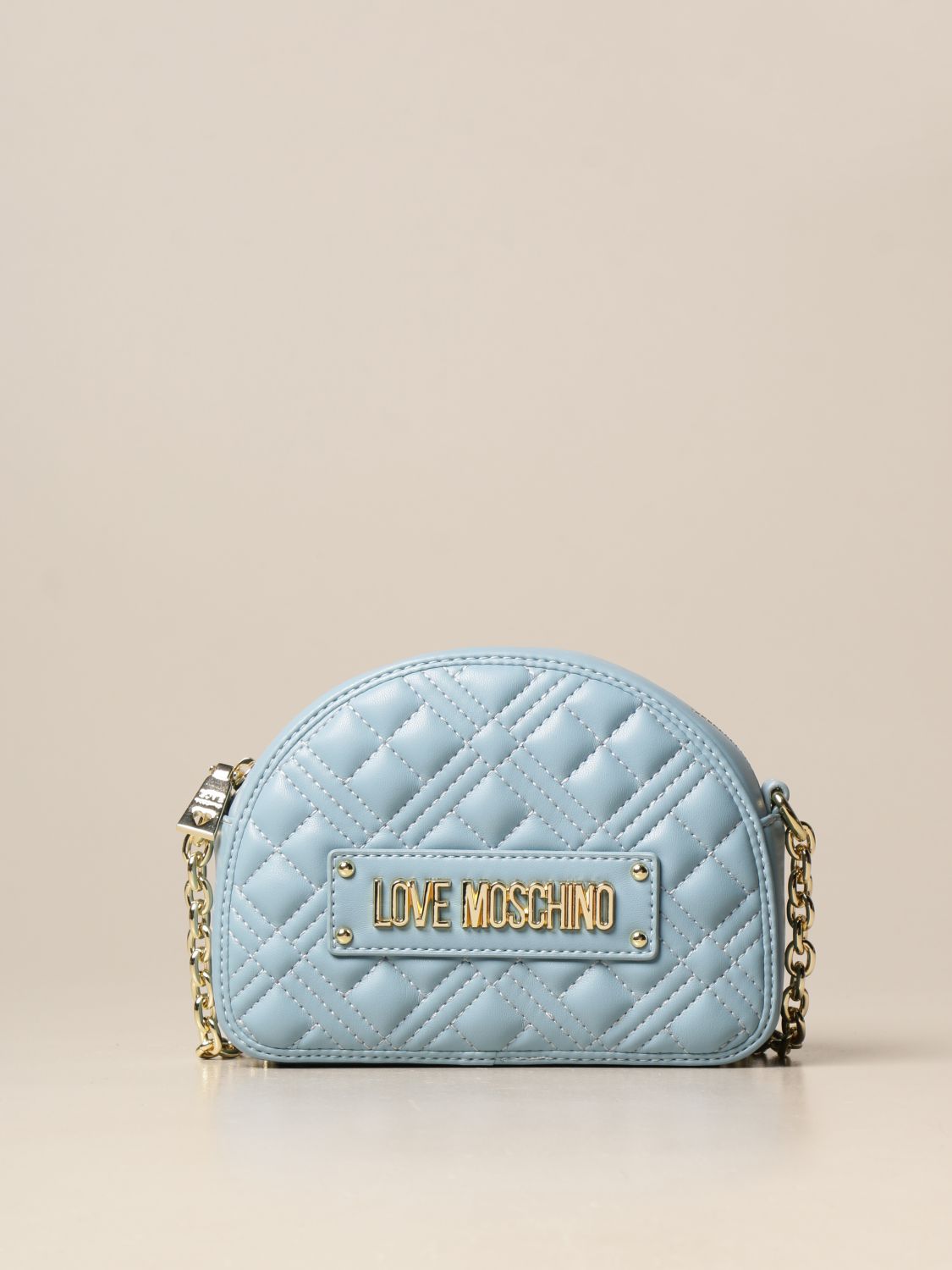 blue love moschino bag