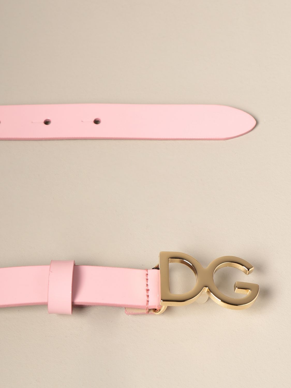 dolce and gabbana pink belt