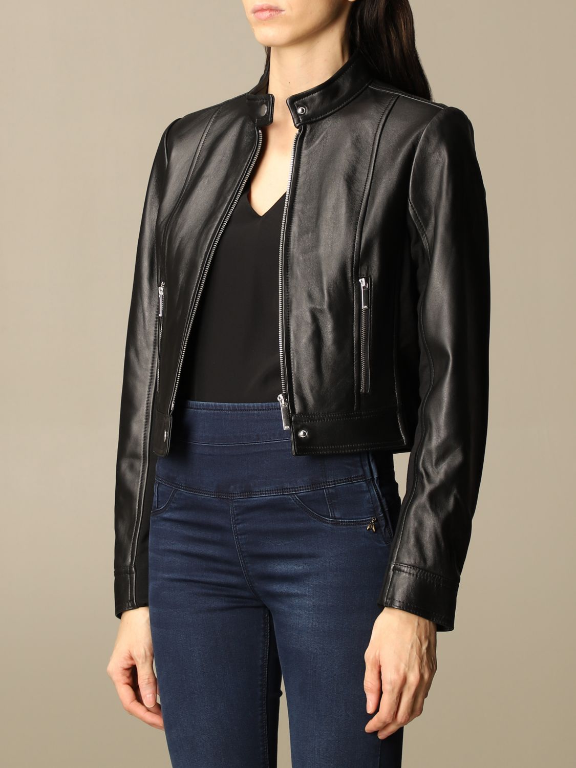 MICHAEL MICHAEL KORS: leather jacket 