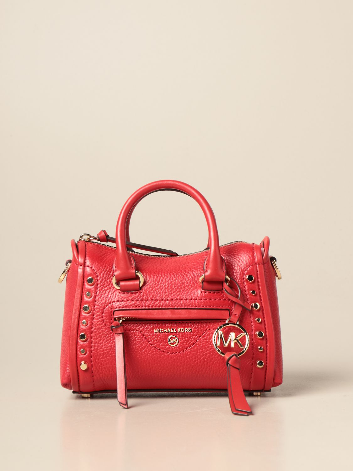 mk red handbag