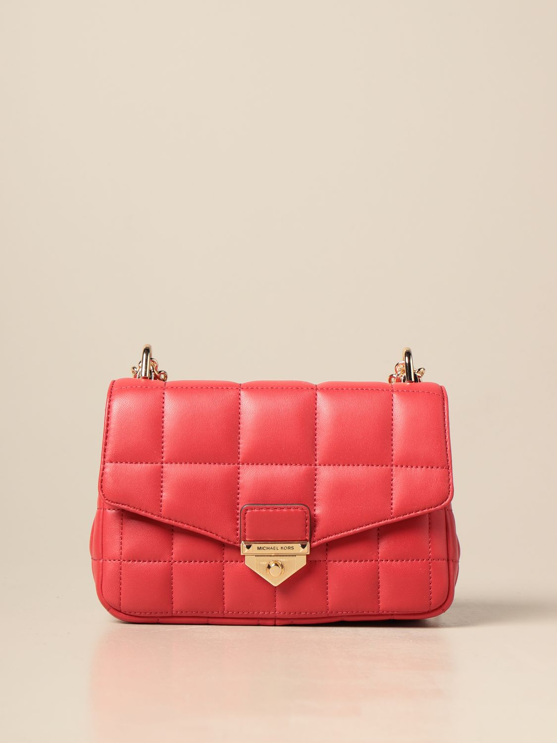 MICHAEL KORS: Soho Michael bag in quilted leather - Red | Crossbody ...