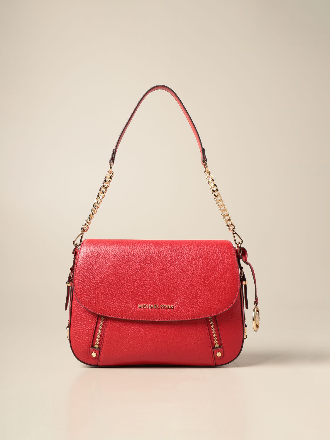MICHAEL KORS: Bedford Legacy Michael bag in grained leather - Red