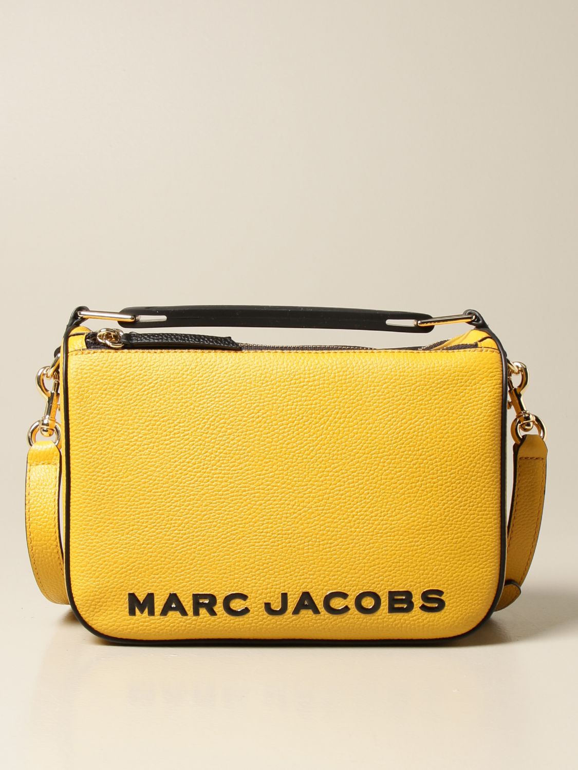 The Colorblock Softbox Marc Jacobs bag in textured leather