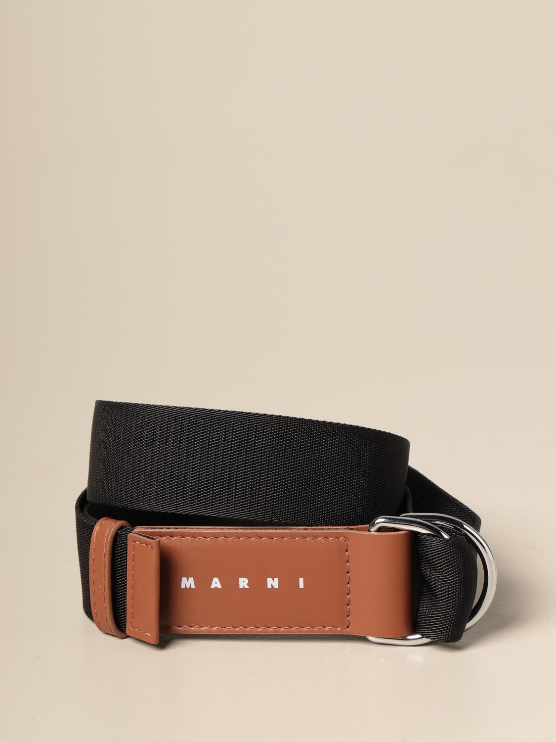 marni leather belt