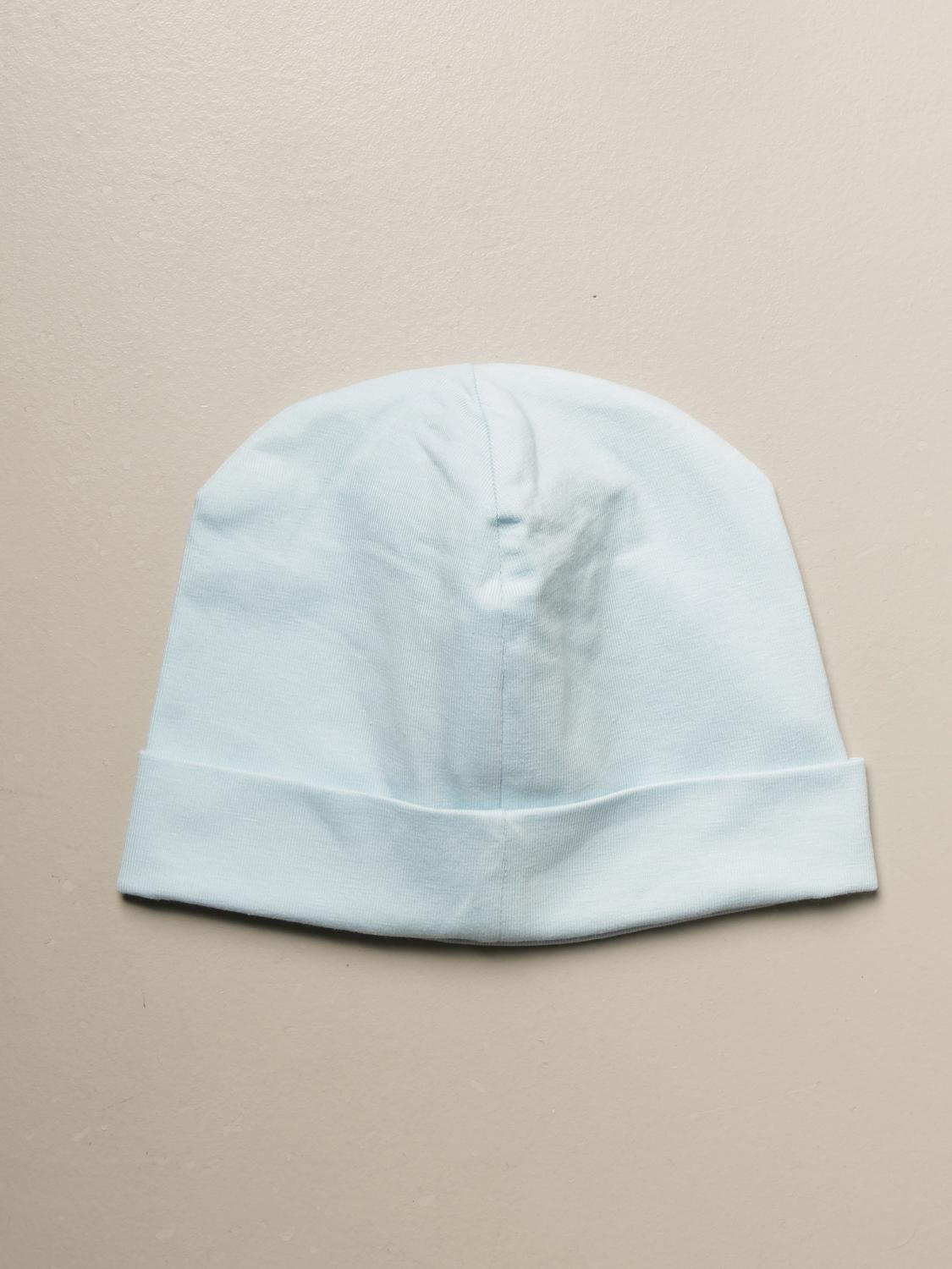 MOSCHINO BABY: beanie hat - Gnawed Blue 