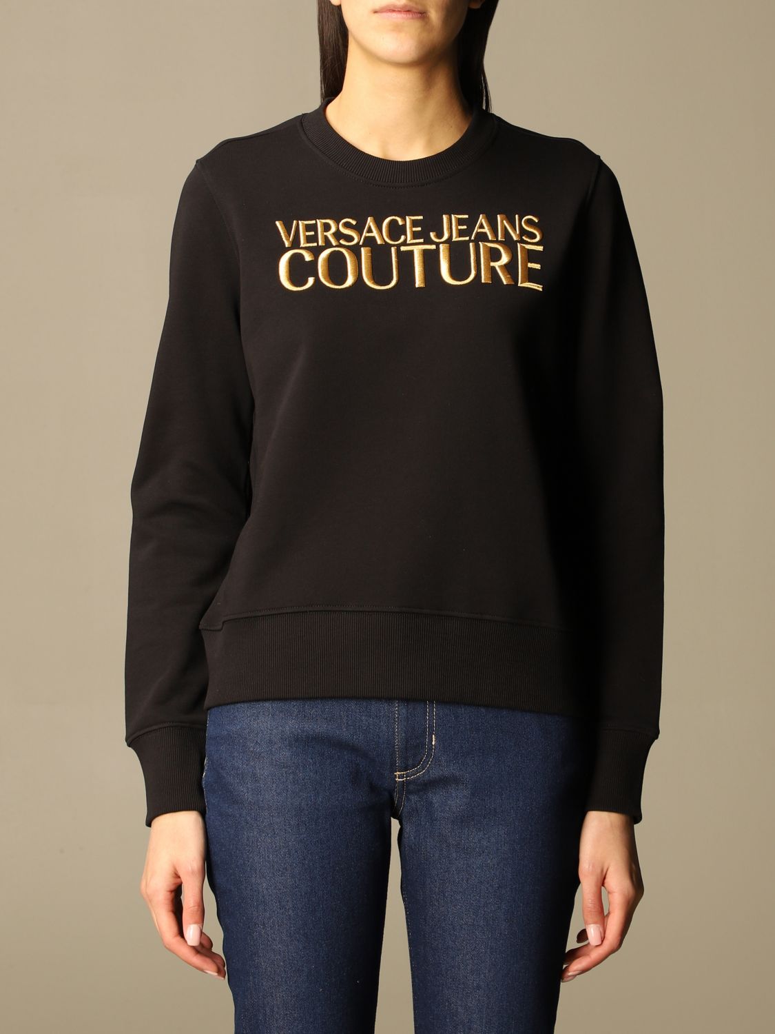 Sweat-shirt Versace Jeans Couture: Sweat-shirt femme Versace Jeans Couture noir 1