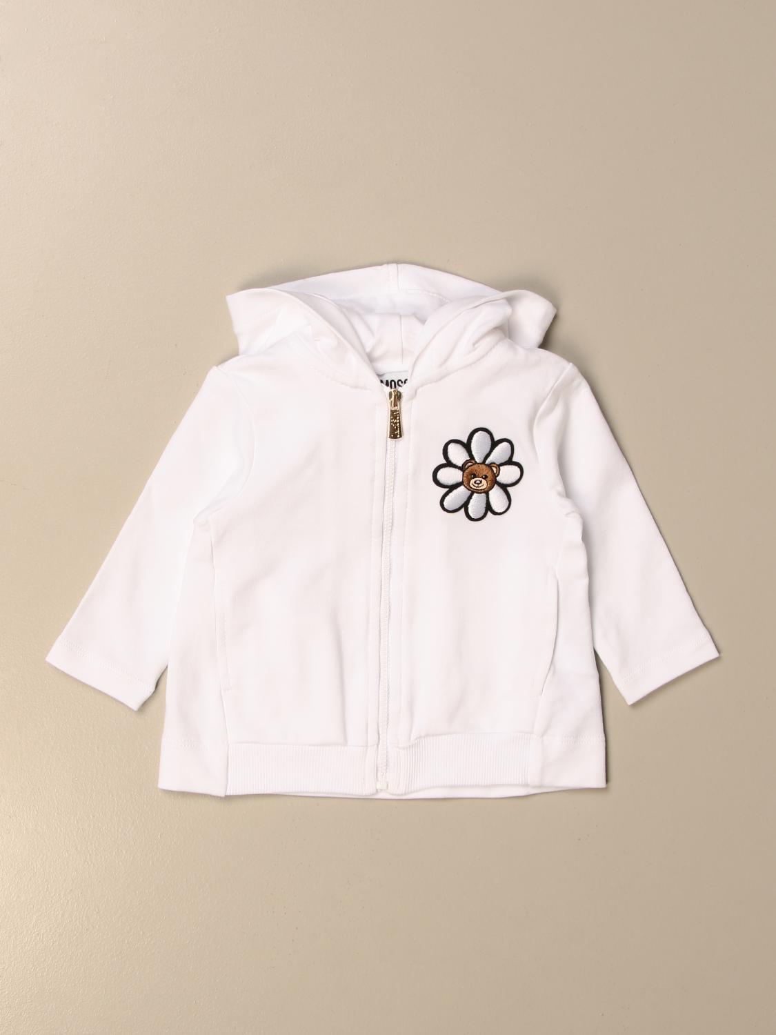 white baby hoodie