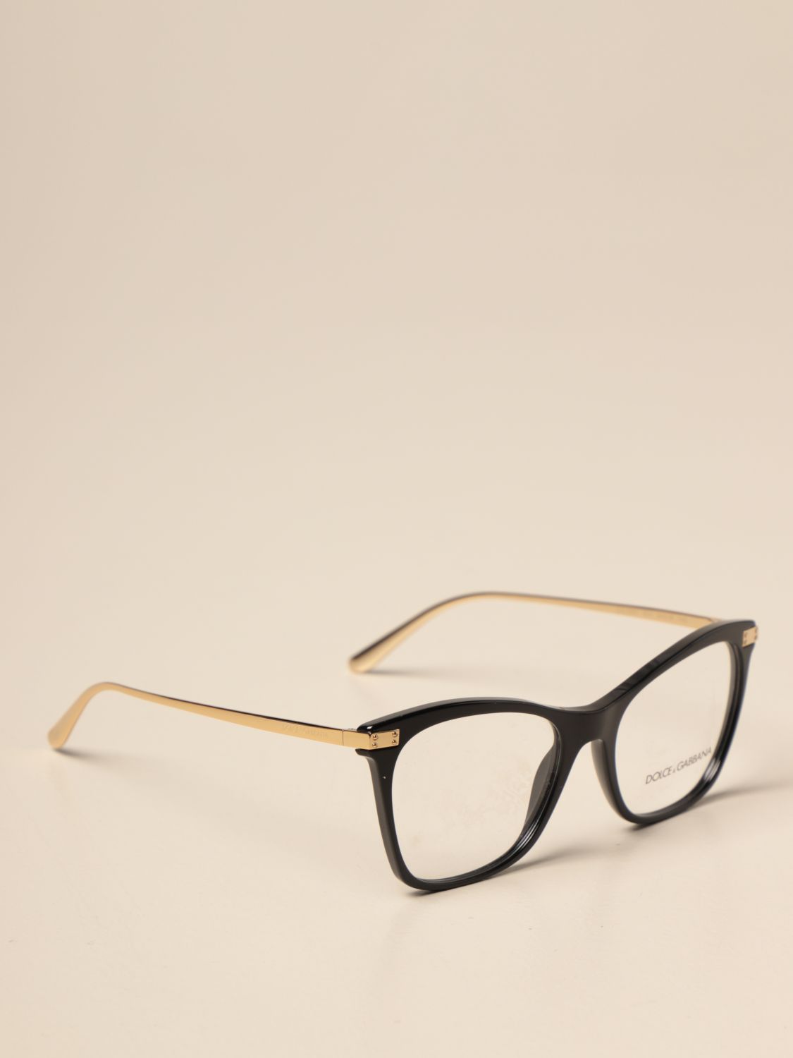 DOLCE & GABBANA: eyeglasses in acetate and metal - Black | Dolce ...