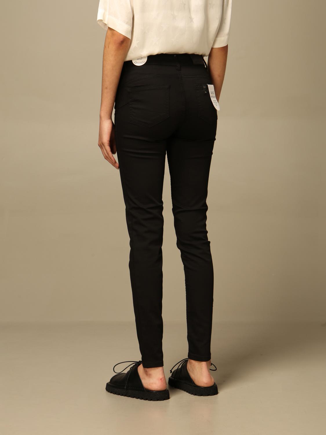 LIU JO: Pantalone slim fit a 5 tasche - Nero | Pantalone Liu Jo WXX035T7144  GIGLIO.COM
