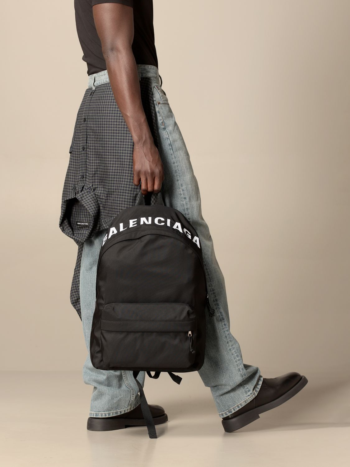 balenciaga nylon backpack