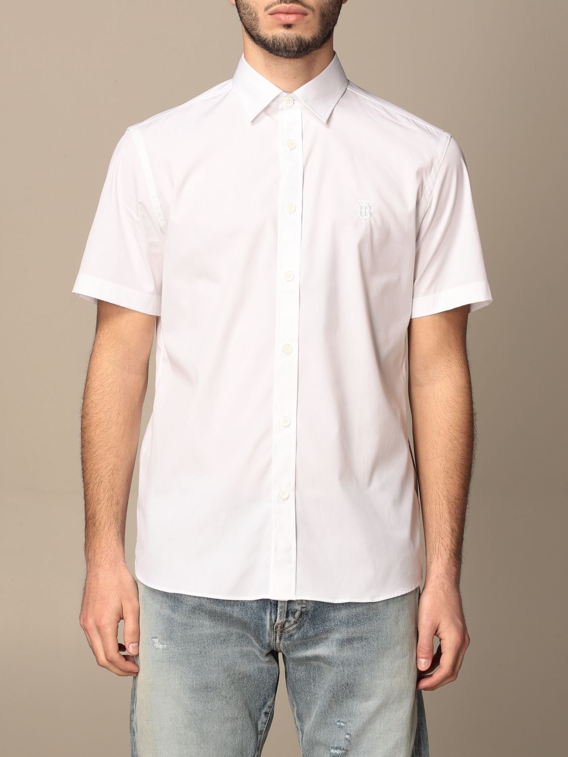 burberry shirt mens white