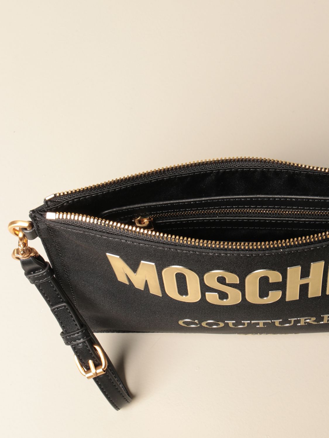 MOSCHINO COUTURE：クラッチバッグ レディース - ブラック | GIGLIO.COMオンラインのMoschino