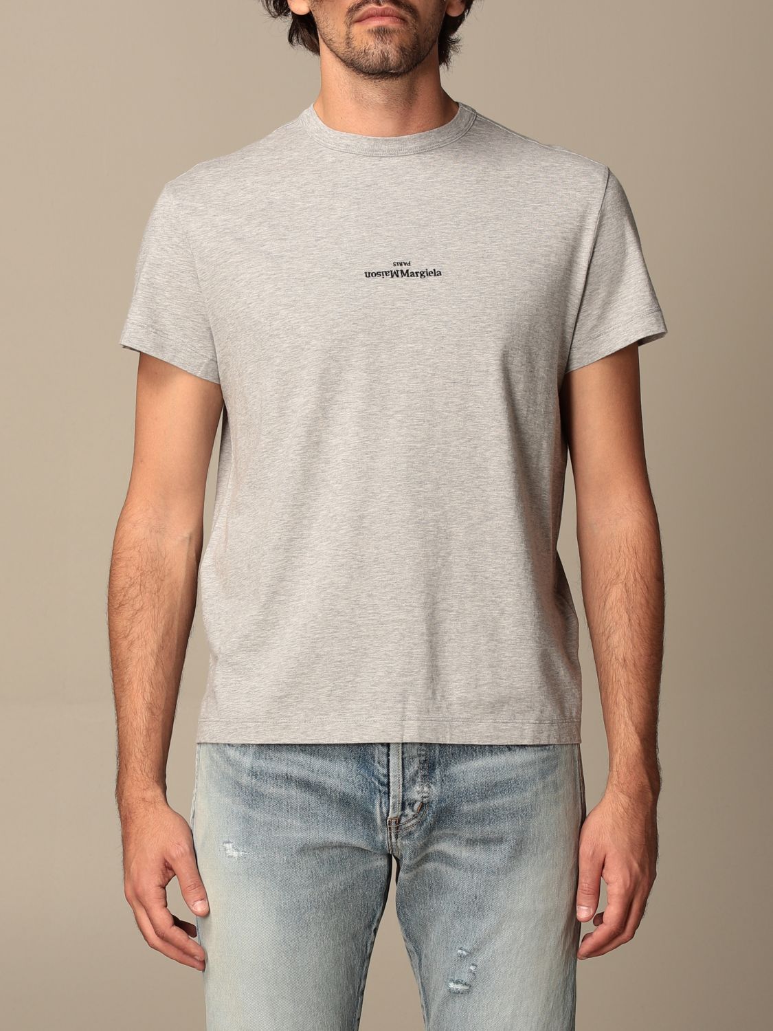 MAISON MARGIELA: cotton T-shirt - Grey | Maison Margiela t-shirt