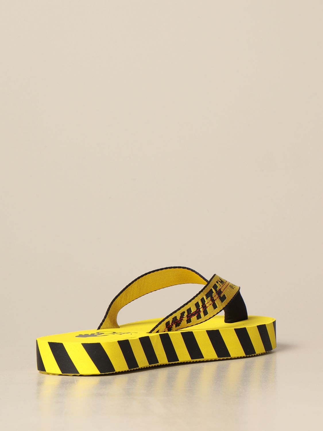 yellow off white sandals