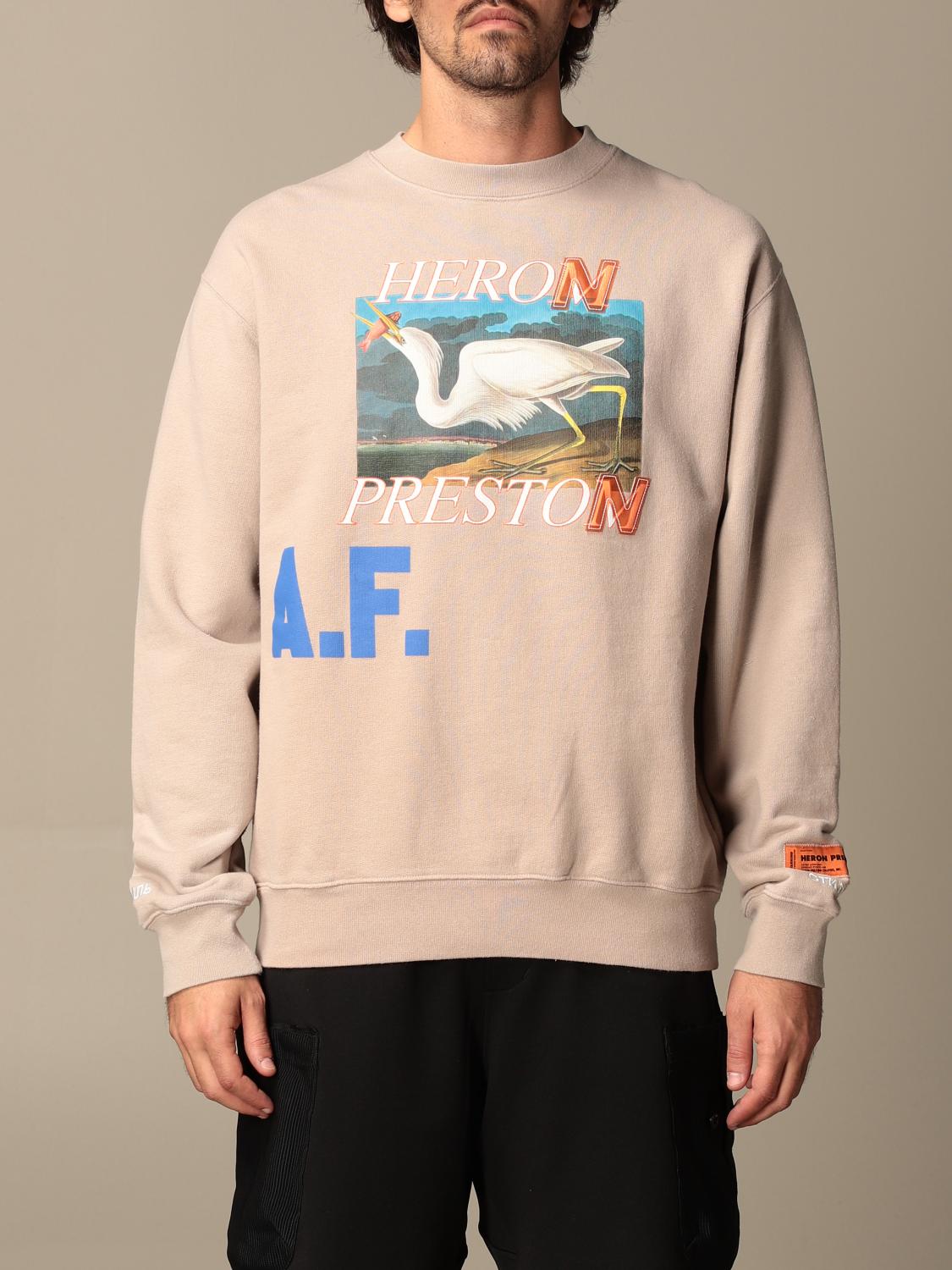 HERON PRESTON: Sweater men - Blue | Sweatshirt Heron Preston ...