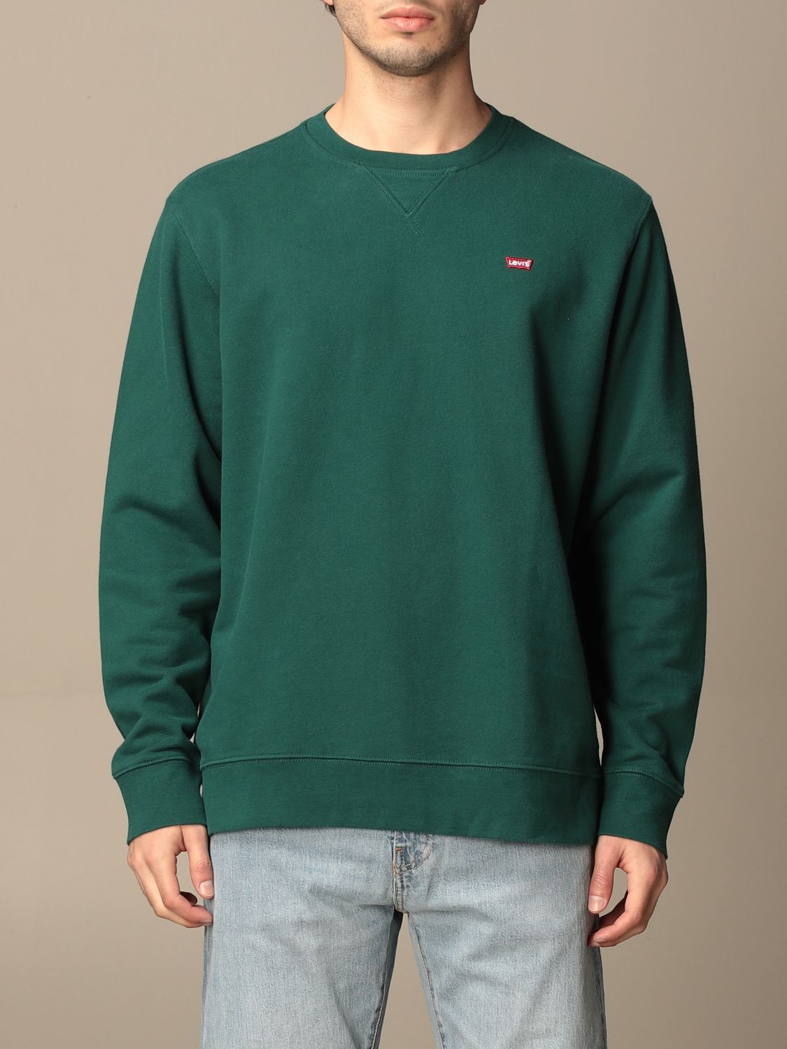 levi's green sweatshirt