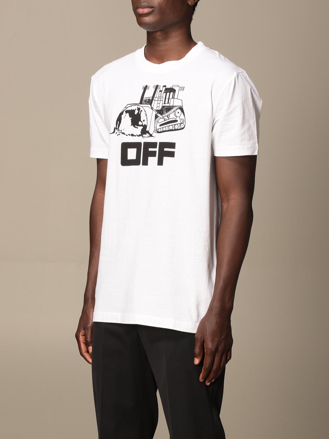 off white t shirt back print