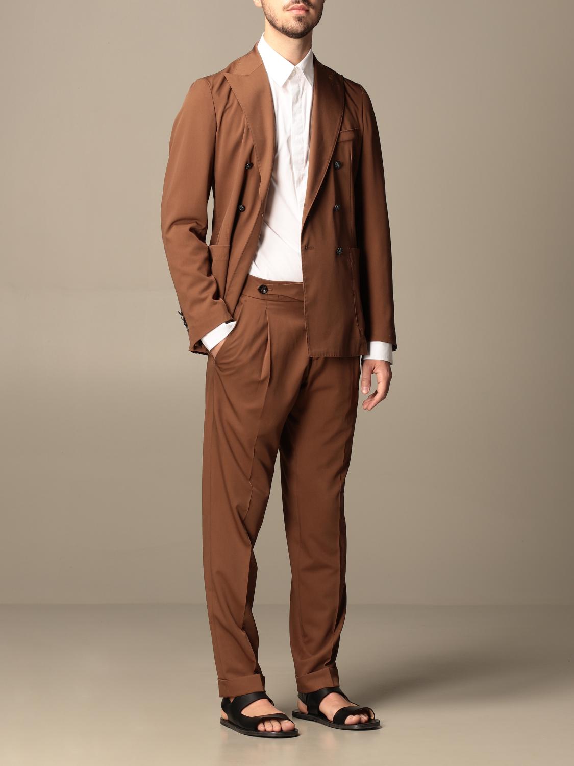 ALESSANDRO DELL'ACQUA: double-breasted jacket - Tobacco | Blazer Alessandro  Dell'acqua AD2237MG0202E GIGLIO.COM