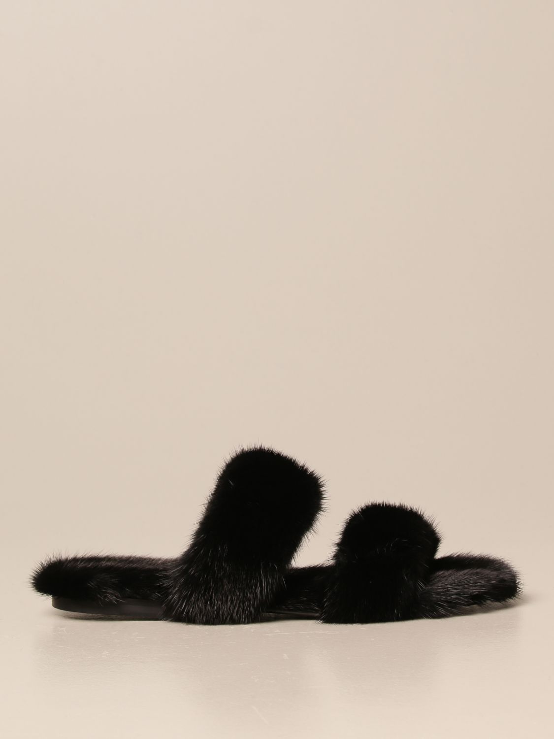 Sandalias planas Saint Laurent: Zapatos planos mujer Saint Laurent negro 1