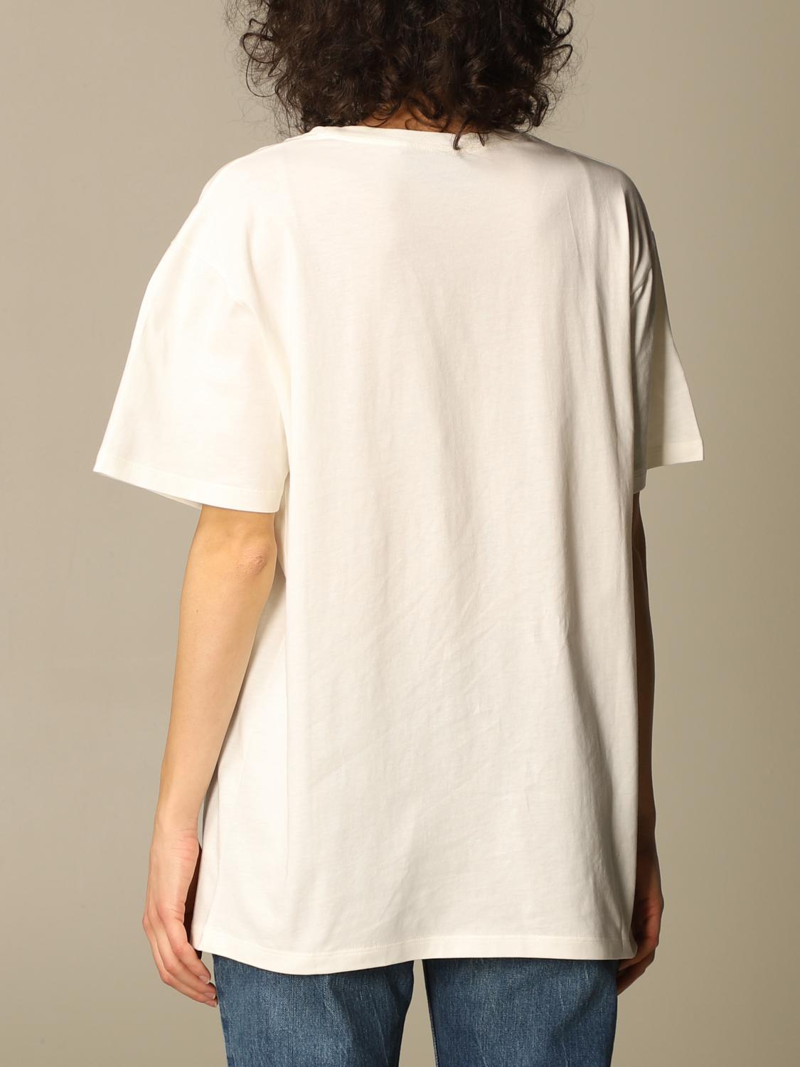 GUCCI: T-shirt con stampa paperino - Bianco | T-Shirt Gucci 615044 XJDBJ  GIGLIO.COM