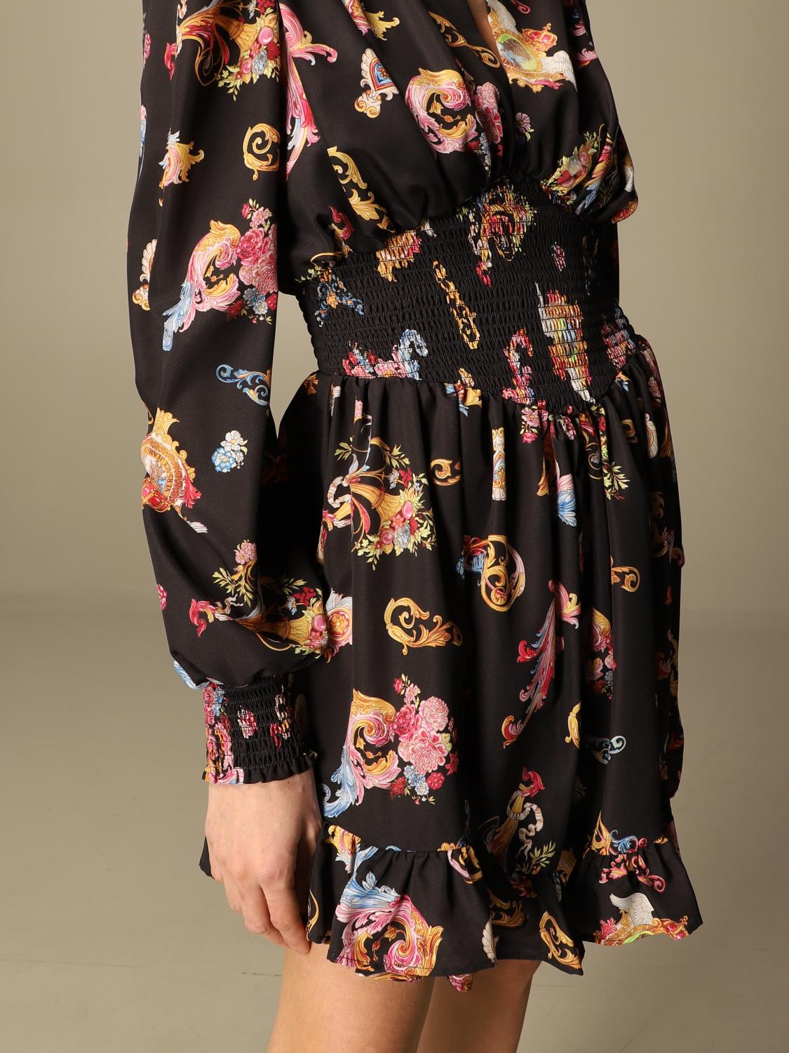 versace jeans black dress
