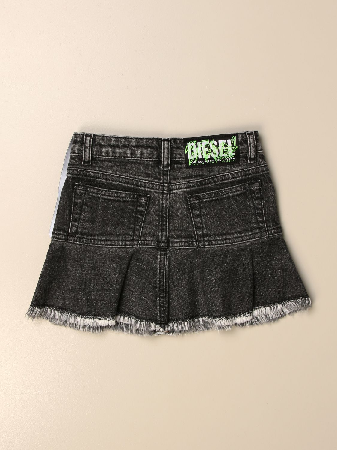 DIESEL: mini 5-pocket denim skirt | Skirt Diesel Kids Black | Skirt