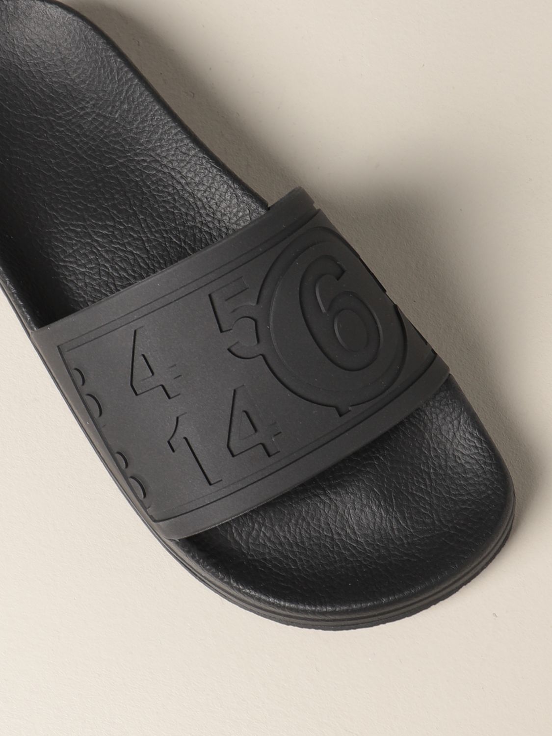 Sandales plates Mm6 Maison Margiela: Chaussures femme Mm6 Maison Margiela noir 4