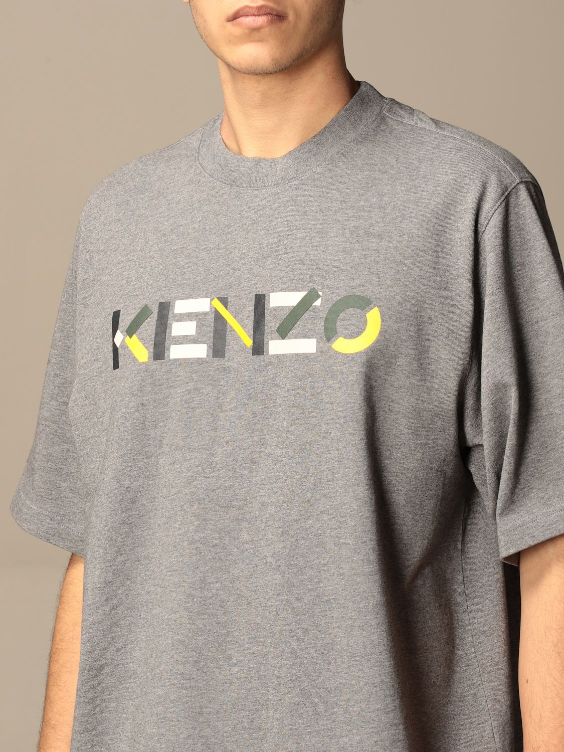 T-shirt Kenzo: T-shirt Kenzo in cotone con logo blue 3