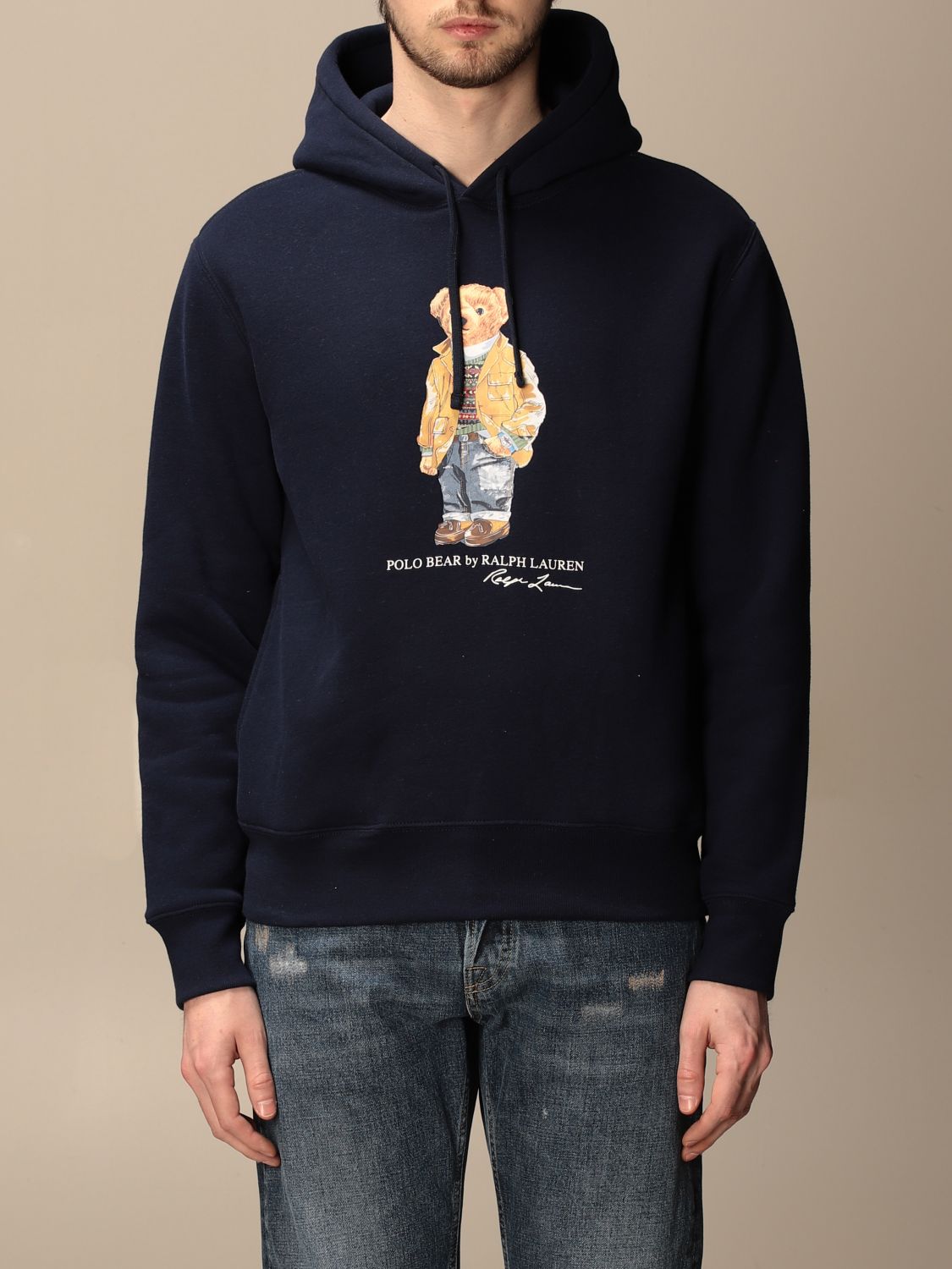 POLO RALPH LAUREN: hoodie - Navy | Sweatshirt Polo Ralph Lauren 710829166  GIGLIO.COM