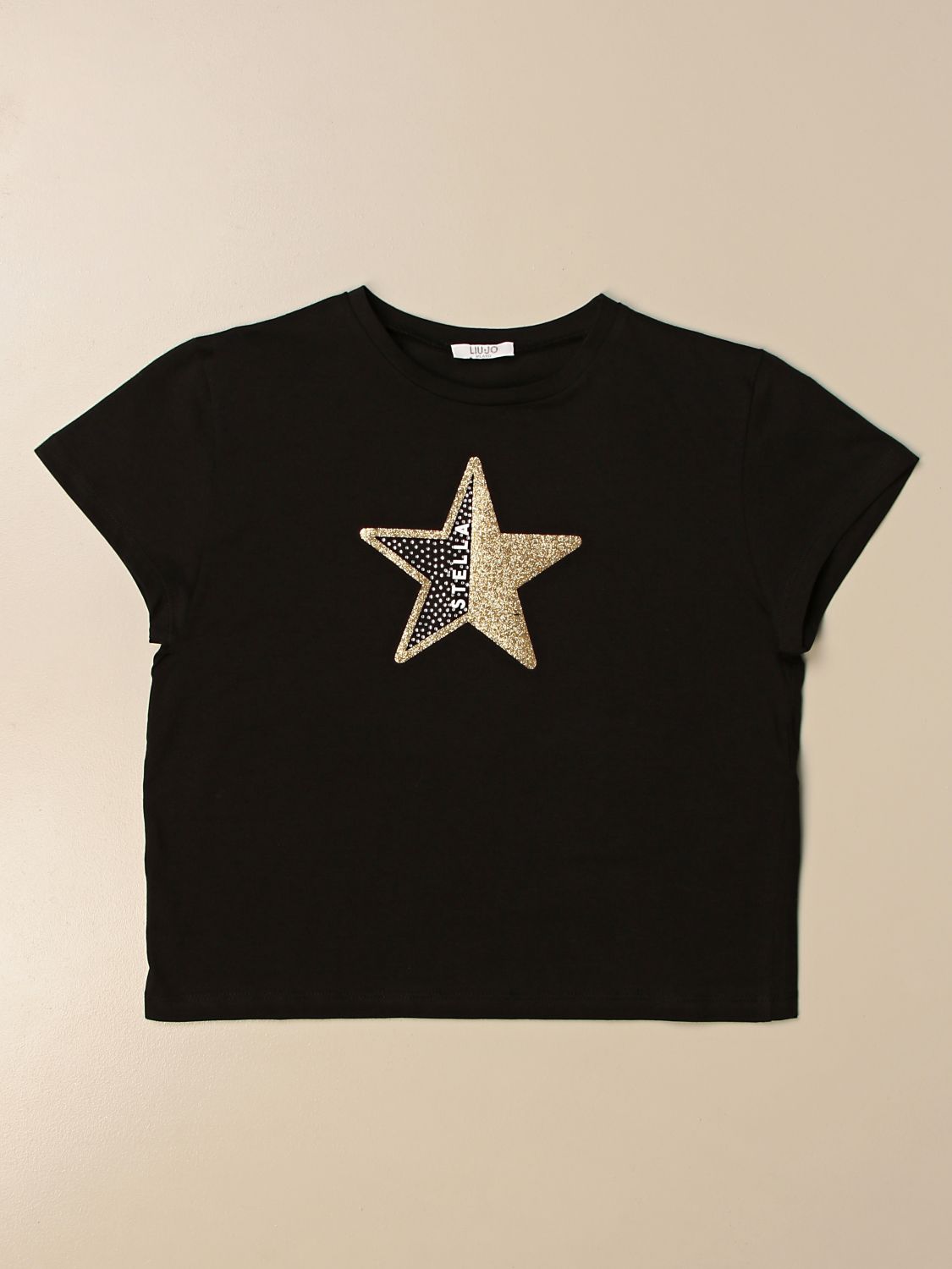 LIU JO: t-shirt for girl - Black | Liu Jo t-shirt GA1226J0088 online on ...