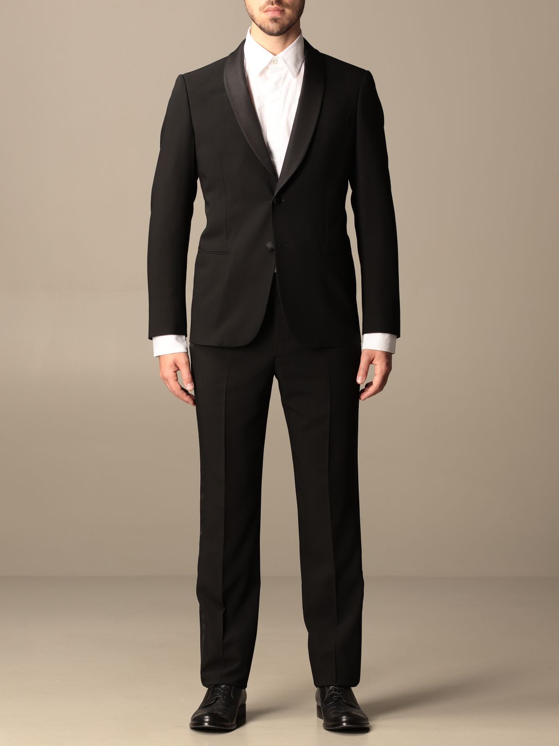 giorgio armani black suit