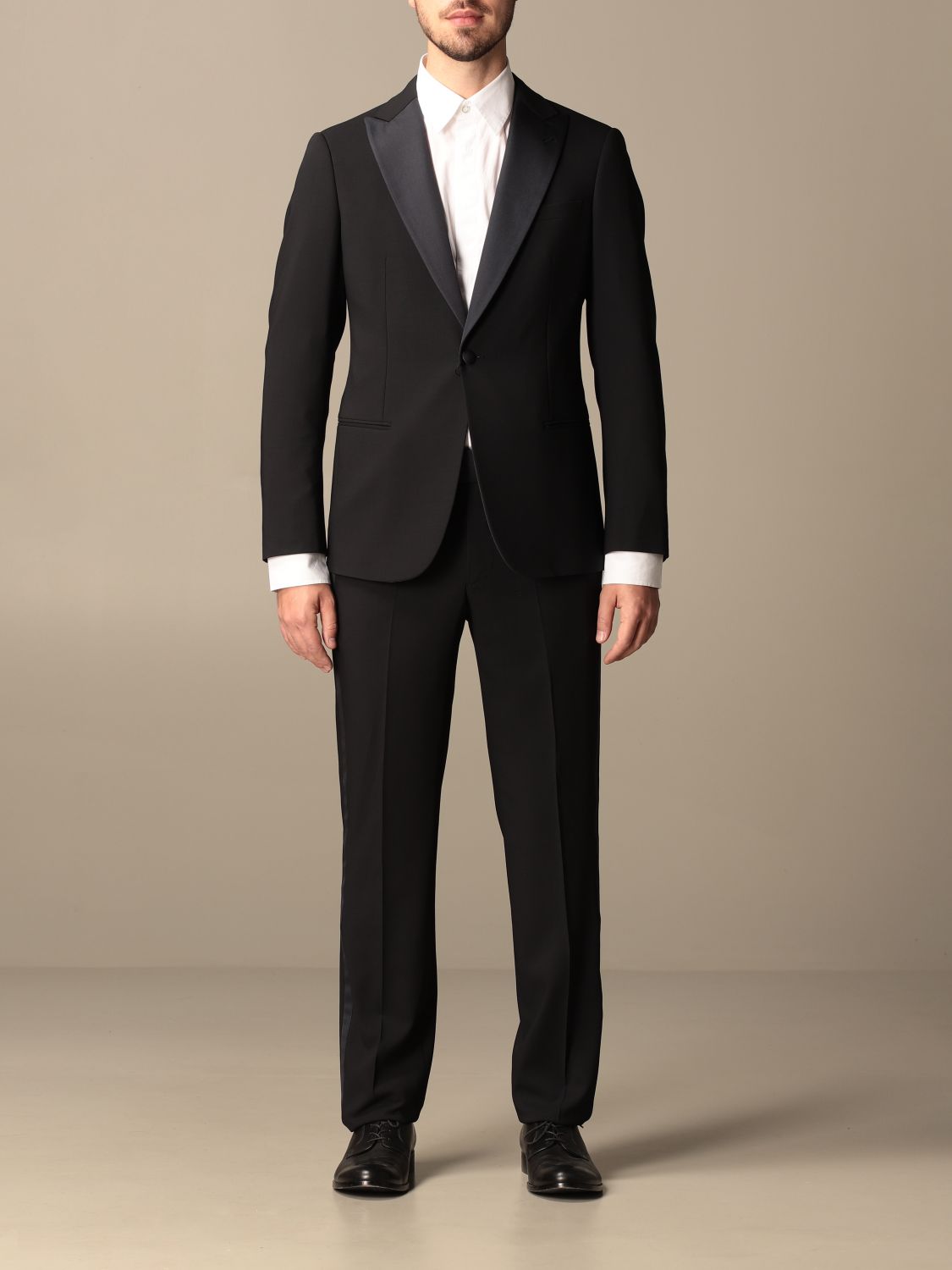 GIORGIO ARMANI: Suit men - Black | GIORGIO ARMANI suit 8WGAS006 T002Z ...