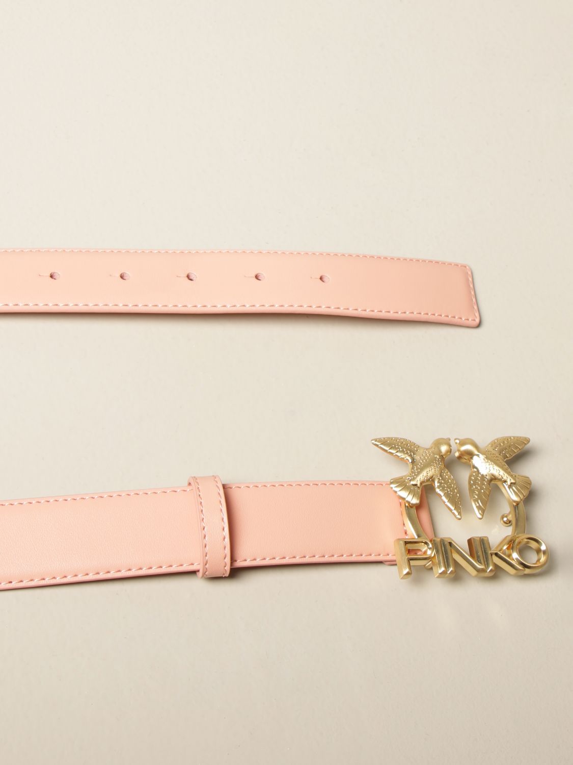 Aster Simply Pinko leather belt with buckle