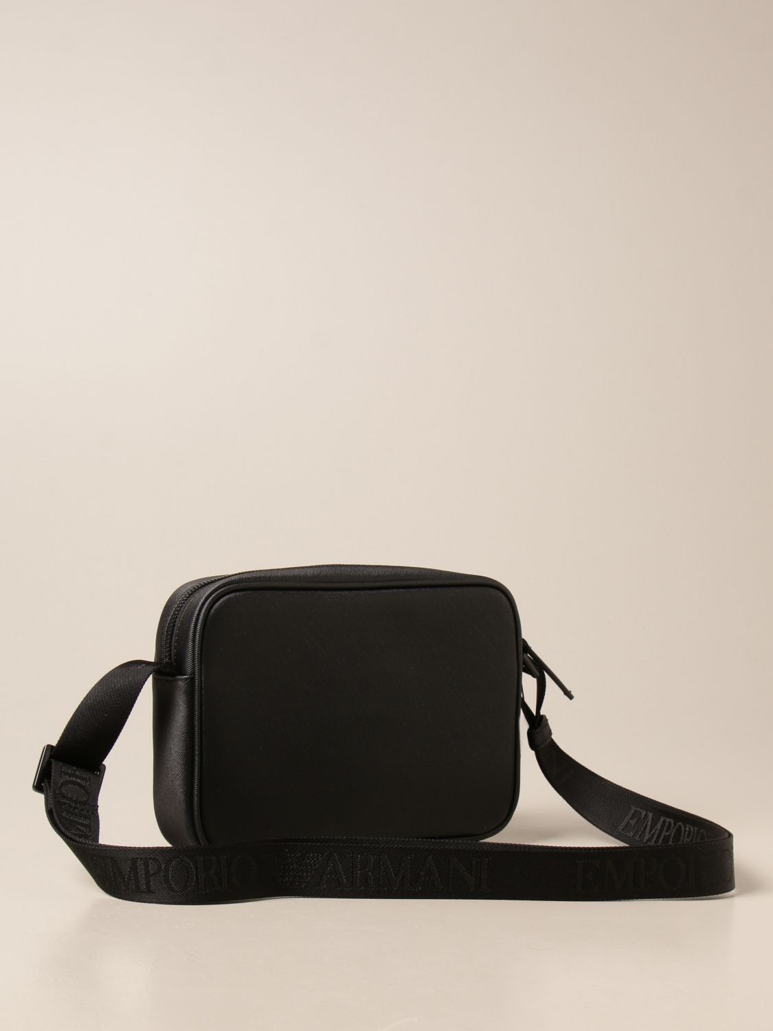 EMPORIO ARMANI: bag in synthetic leather and nylon - Black  Emporio Armani  shoulder bag Y4M234Y022V online at