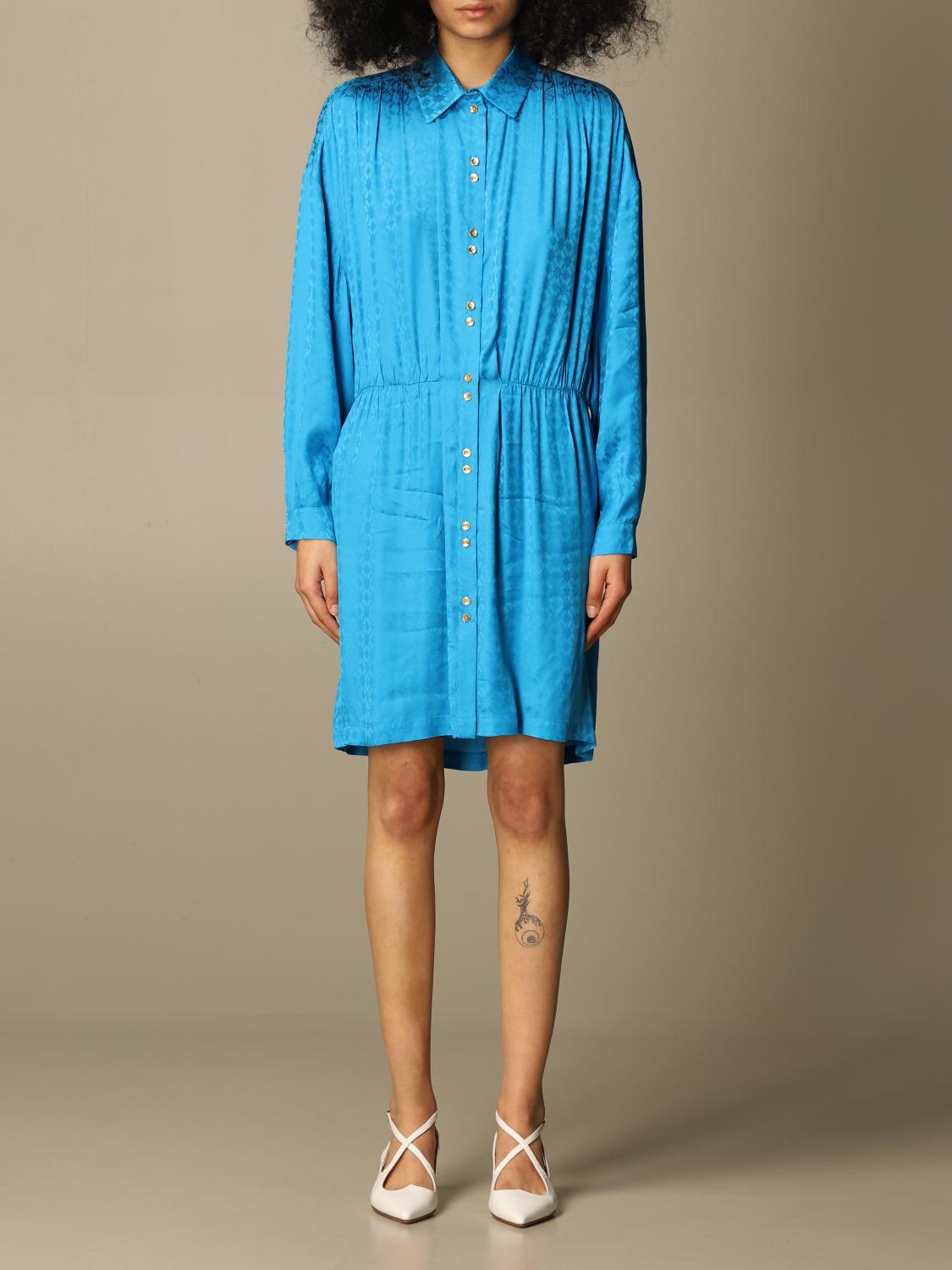 patterned shirt dress