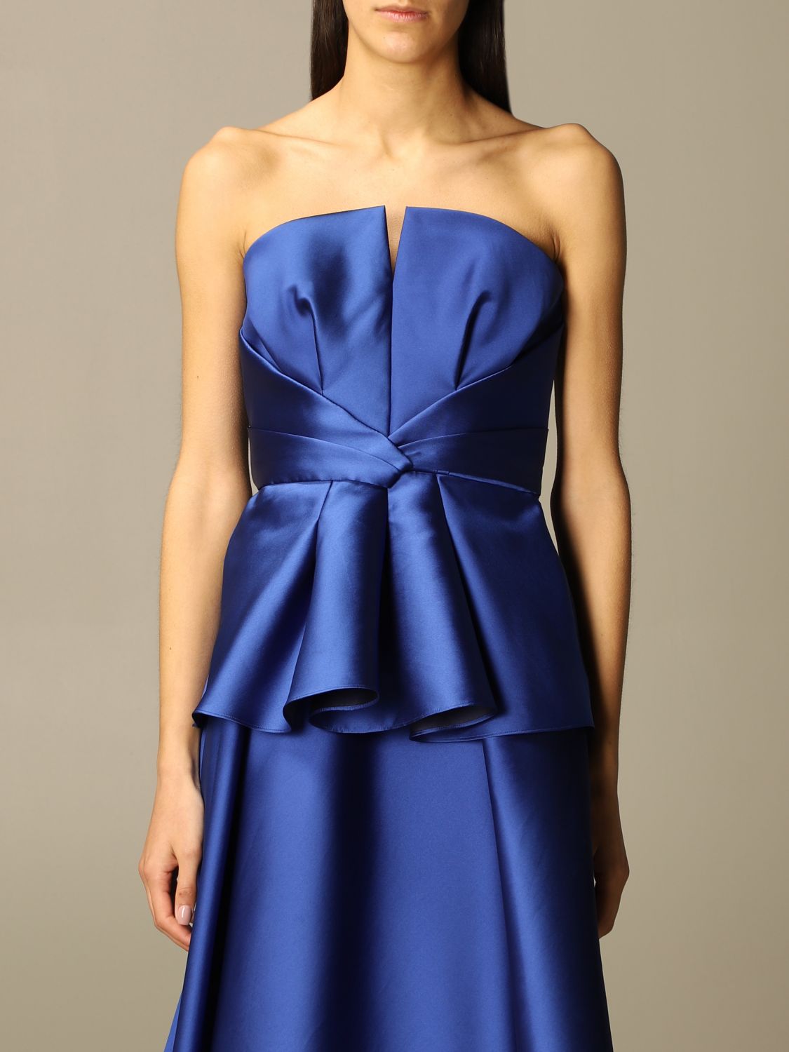 ALBERTA FERRETTI: silk top - Blue | Alberta Ferretti top 0801 1636 ...