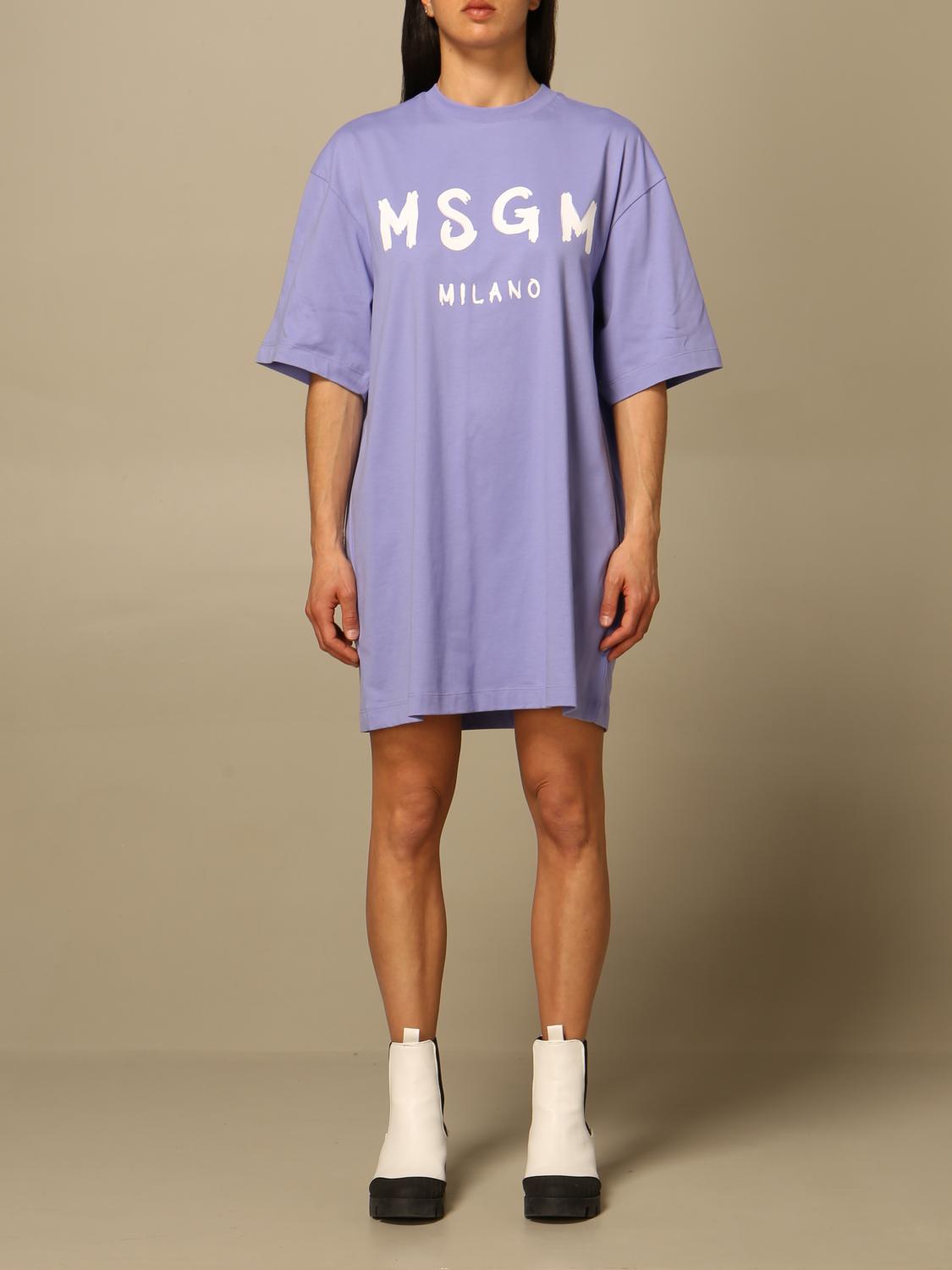 msgm t shirt dress